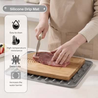 Drip Mat Sloped Drainage Heat-Resistant Silicone