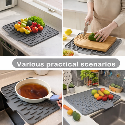 Drip Mat Sloped Drainage Heat-Resistant Silicone