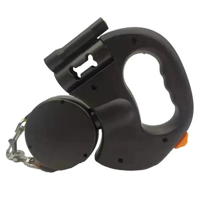 Dual Retractable Dog Leash Tangle-Free 360° Swivel LED Light
