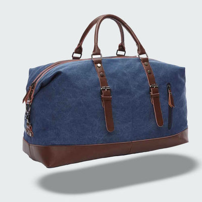 Duffel Bag Canvas & Leather Spacious Travel Design