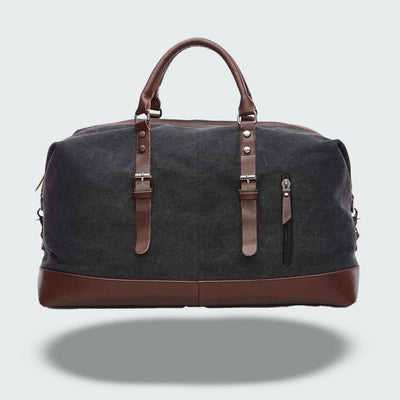 Duffel Bag Canvas & Leather Spacious Travel Design