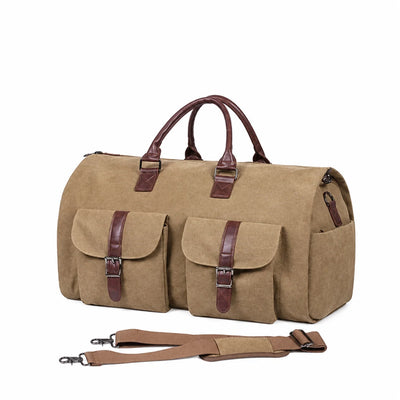 Duffle Bag Convertible Garment Carrier Separate Shoe Compartment