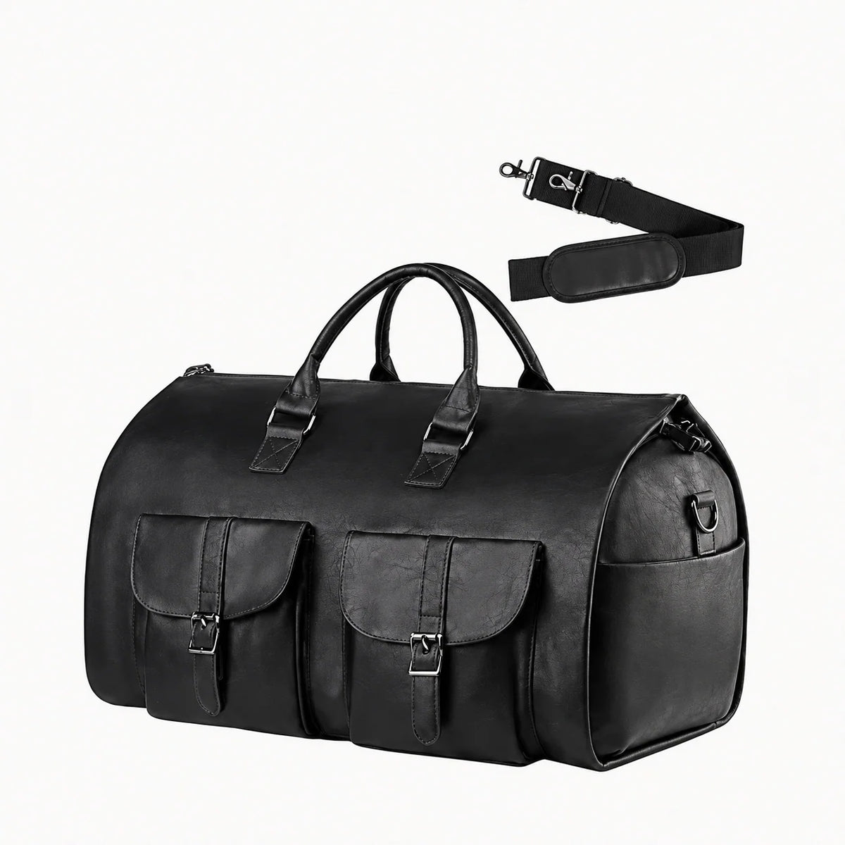 Duffle Bag Convertible Garment Carrier Separate Shoe Compartment