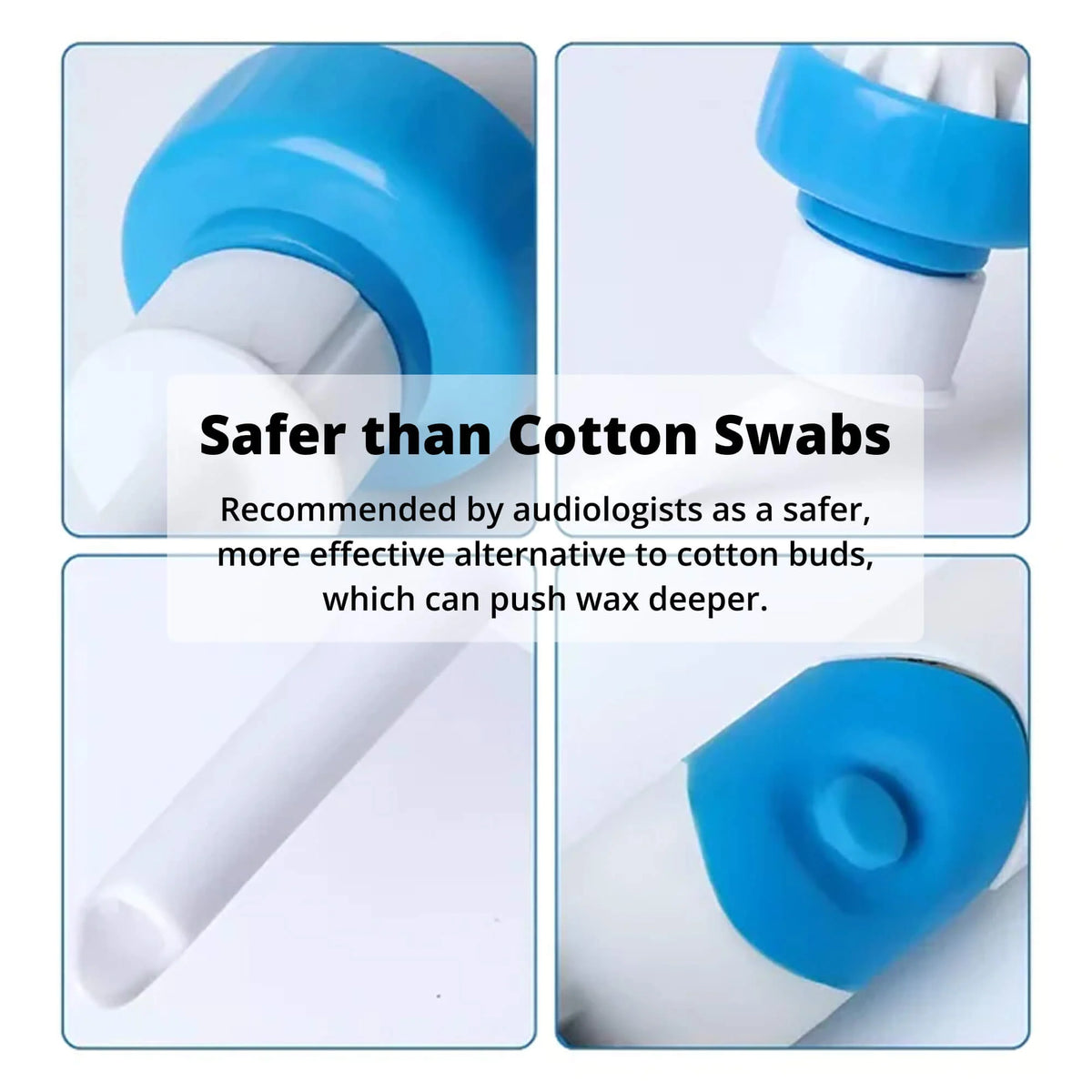 Ear Wax Removal Tool Rechargeable Gentle Suction Silicone Tip