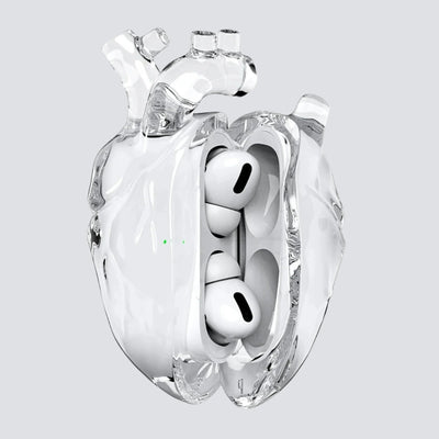 Earbud Case Silicone Punk Heart Wireless Charging