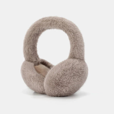 Earmuffs Foldable Plush Detachable Lining & Adjustable Band