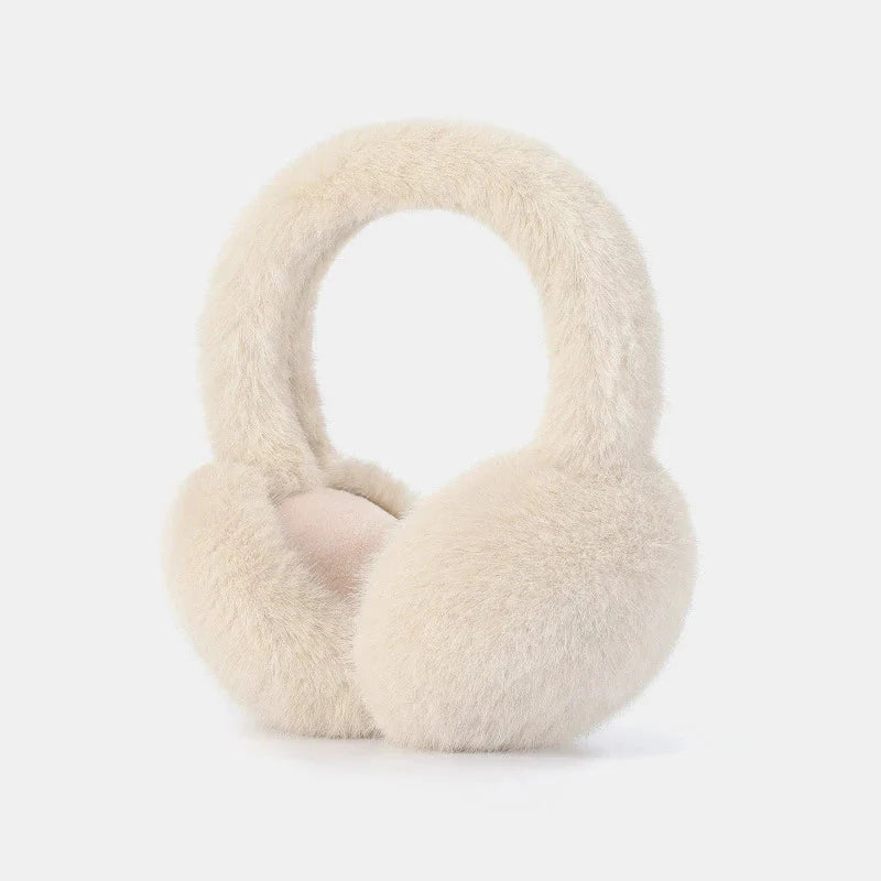 Earmuffs Foldable Plush Detachable Lining & Adjustable Band