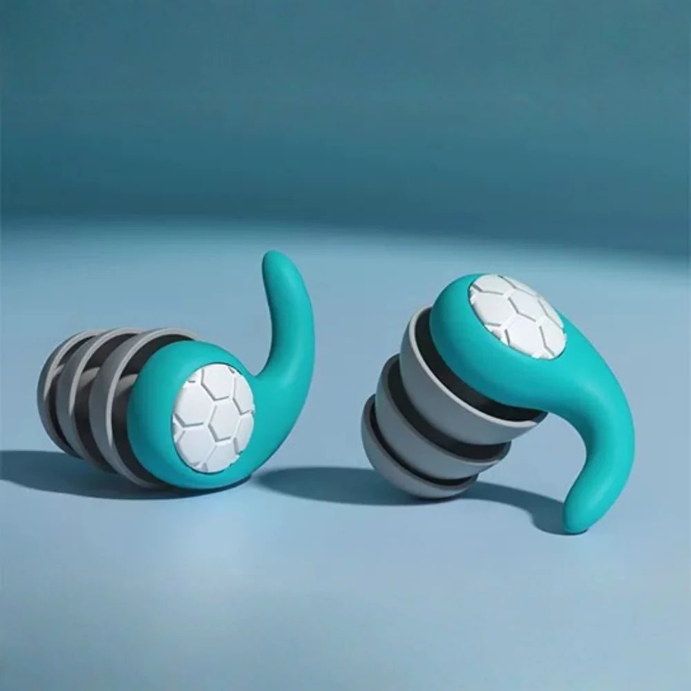 Earplugs Noise-Cancelling Soft Silicone Washable & Reusable