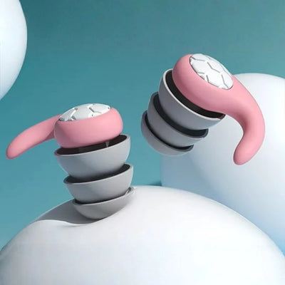 Earplugs Noise-Cancelling Soft Silicone Washable & Reusable