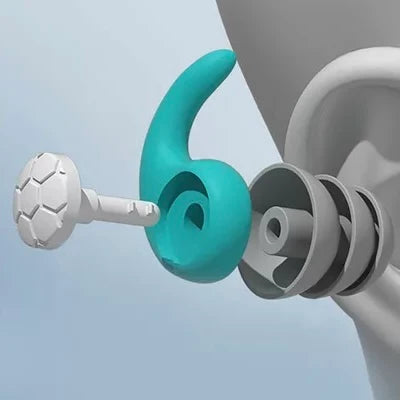 Earplugs Noise-Cancelling Soft Silicone Washable & Reusable