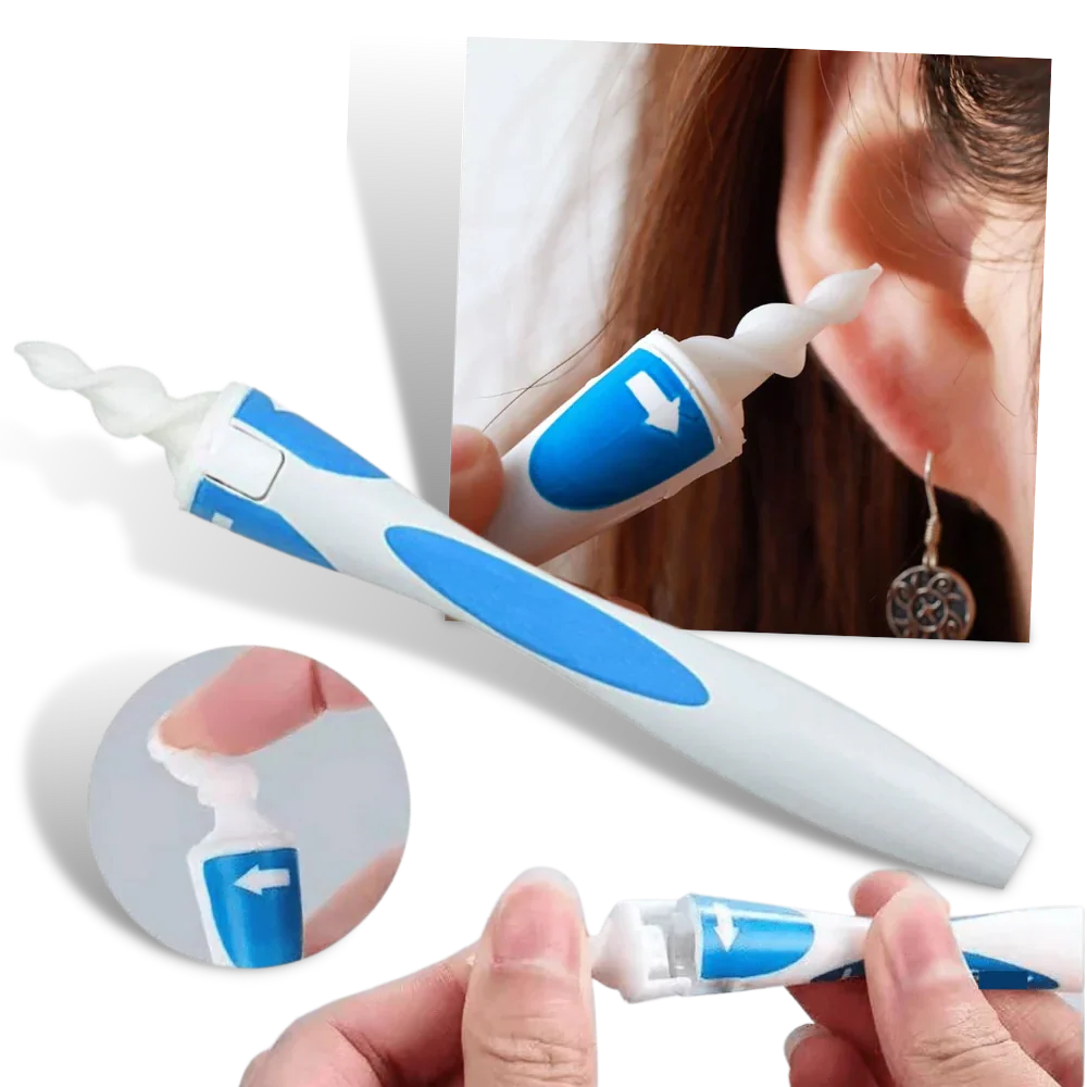 Earwax Removal Tool Silicone Spiral Tips 16 Replaceable Tips