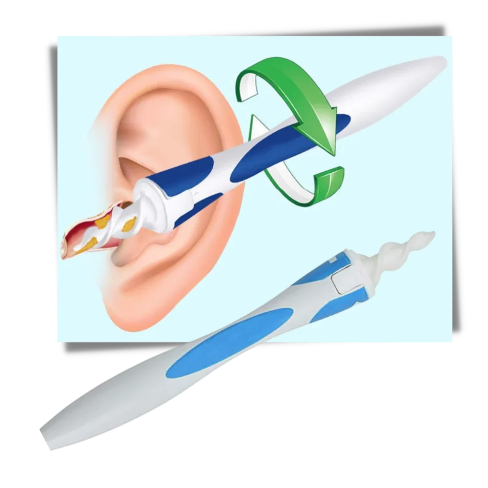 Earwax Removal Tool Silicone Spiral Tips 16 Replaceable Tips