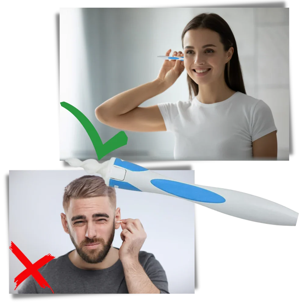 Earwax Removal Tool Silicone Spiral Tips 16 Replaceable Tips