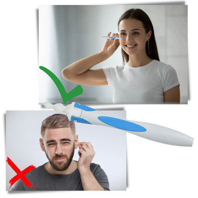 Earwax Removal Tool Silicone Spiral Tips 16 Replaceable Tips