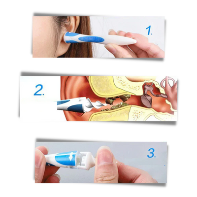Earwax Removal Tool Silicone Spiral Tips 16 Replaceable Tips