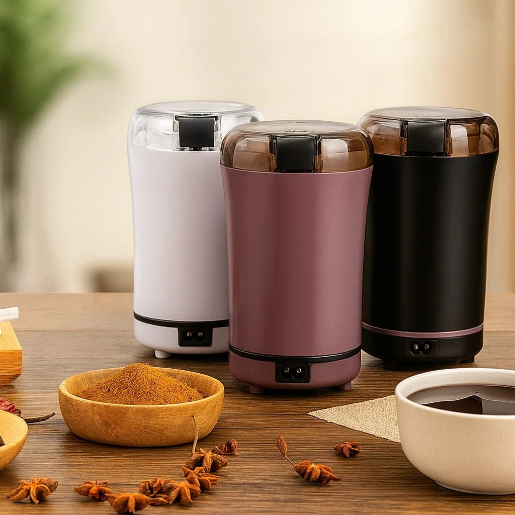 Electric Coffee Grinder Stainless Steel Blades & Copper Motor
