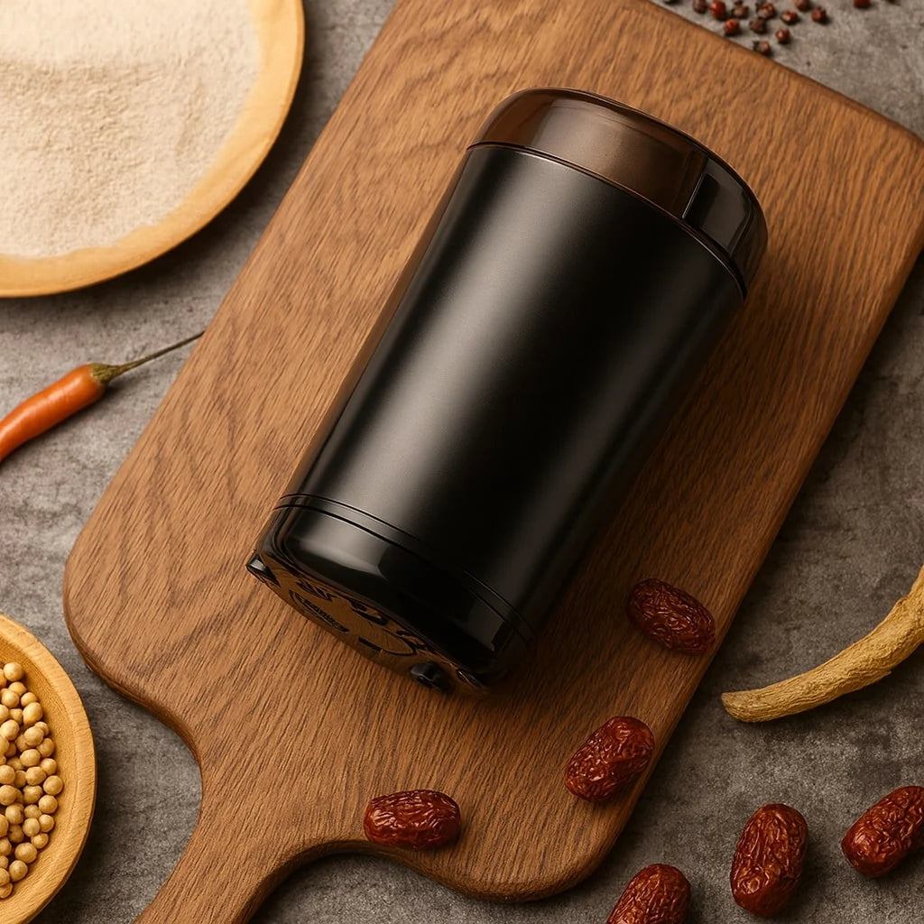 Electric Coffee Grinder Stainless Steel Blades & Copper Motor