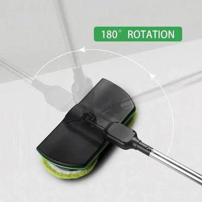 Electric Floor Mop Cordless Rotating Head Adjustable Handle