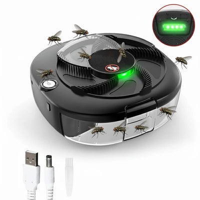 Electric Fly Trap Automatic Rotating Arm USB Rechargeable
