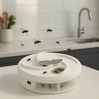 Electric Fly Trap USB Rechargeable LED Light 10-Hour Runtime
