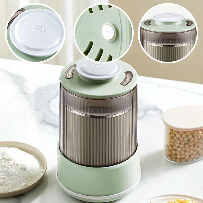 Electric Grain Mill Stainless Steel Bowl S-Shaped Blade