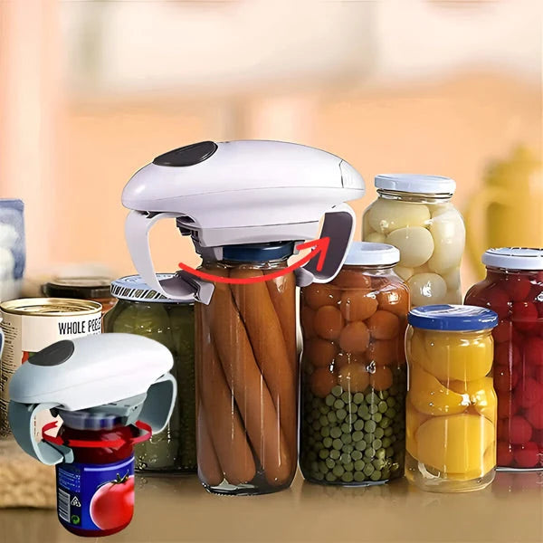 Electric Jar Opener Hands-Free Adjustable Grip