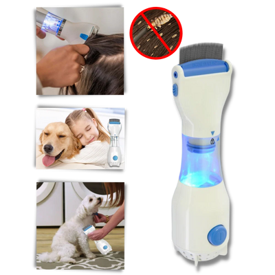 Electric Lice Comb Battery-Operated Rounded Teeth Disposable Filter