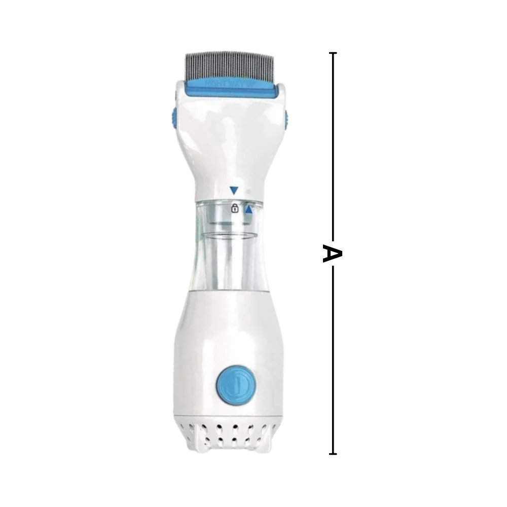 Electric Lice Comb Battery-Operated Rounded Teeth Disposable Filter