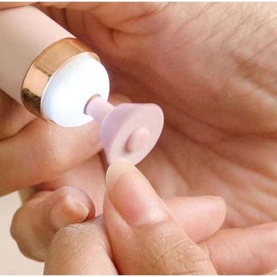 Electric Nail File Rechargeable With LED Light & 5 Bits
