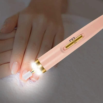 Electric Nail File Rechargeable With LED Light & 5 Bits