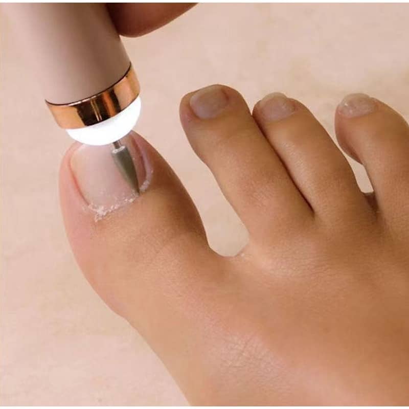 Electric Nail File Rechargeable With LED Light & 5 Bits