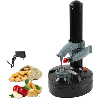 Electric Potato Peeler Adjustable Chamber Automatic Shutoff