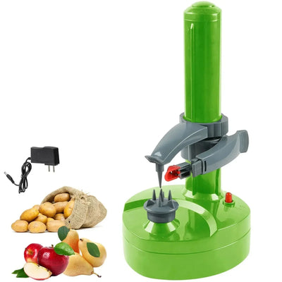 Electric Potato Peeler Adjustable Chamber Automatic Shutoff
