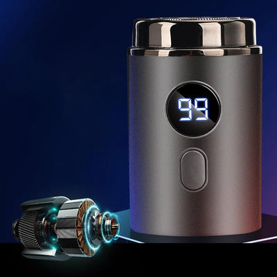 Electric Shaver Portable Rechargeable LED Battery Indicator