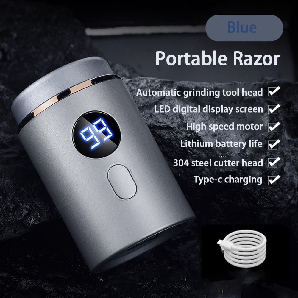 Electric Shaver Portable Rechargeable LED Battery Indicator