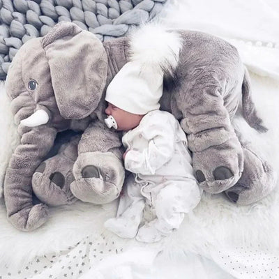 Elephant Plush Pillow Ultra-Soft Reinforced Seams