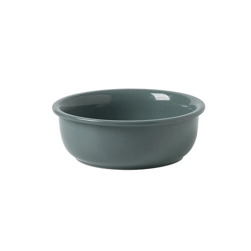 Elevated Cat Bowl Adjustable Height & Tilt Ceramic With Oak Stand