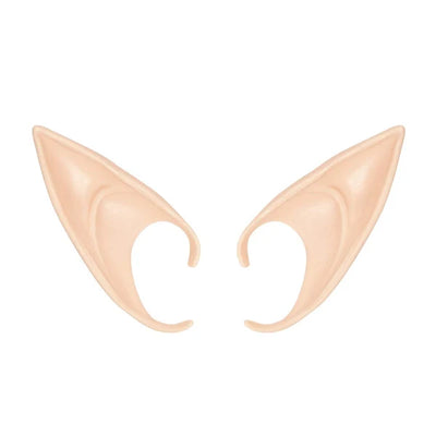 Elf Ear Clips Clip-On Skin-Tone Flexible Long & Short