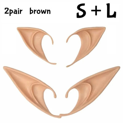 Elf Ears Ultra-Soft Silicone Adhesive-Free Slip-On Makeup-Compatible