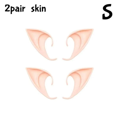 Elf Ears Ultra-Soft Silicone Adhesive-Free Slip-On Makeup-Compatible