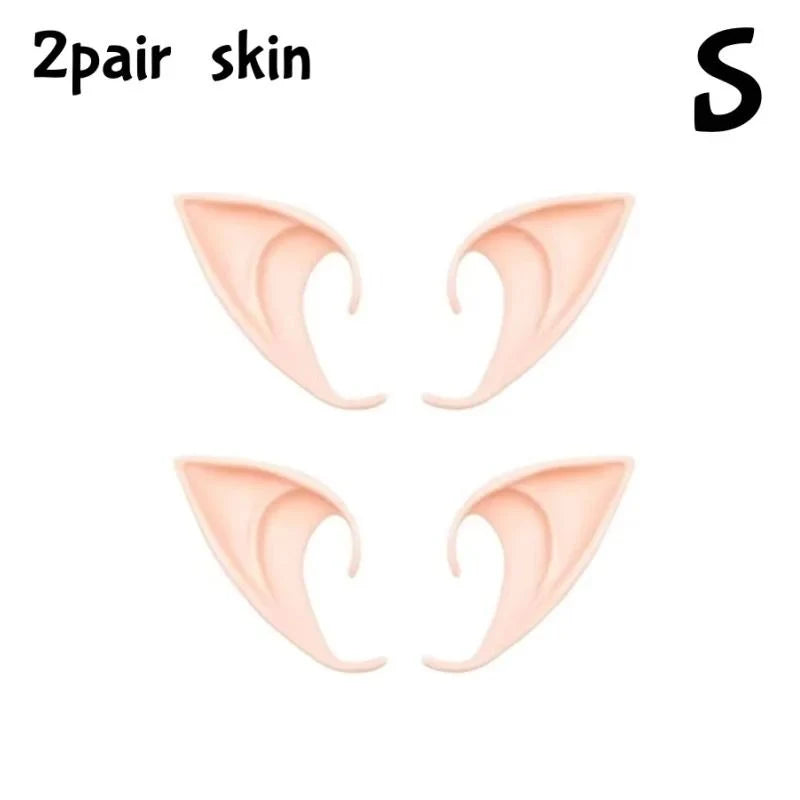 Elf Ears Ultra-Soft Silicone Adhesive-Free Slip-On Makeup-Compatible