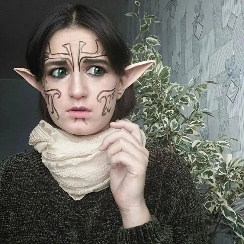Elf Ears Ultra-Soft Silicone Adhesive-Free Slip-On Makeup-Compatible