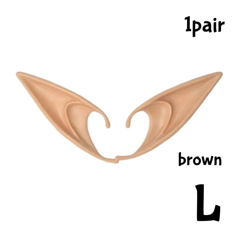 Elf Ears Ultra-Soft Silicone Adhesive-Free Slip-On Makeup-Compatible