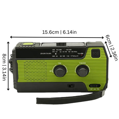 Emergency Radio 4000mAh Crank & Solar