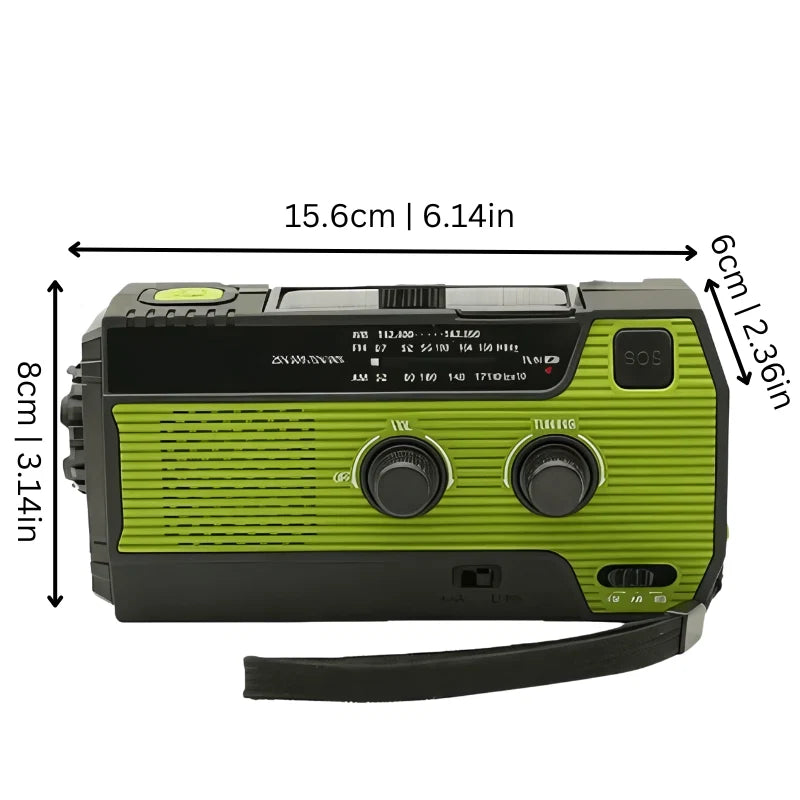 Emergency Radio 4000mAh Crank & Solar