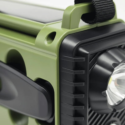Emergency Radio Hand Crank & Solar 10,000mAh Power Bank
