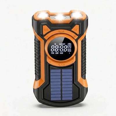 Emergency Radio Solar & Hand Crank Charging 5000mAh Power Bank