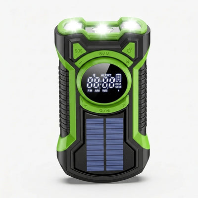 Emergency Radio Solar & Hand Crank Charging 5000mAh Power Bank