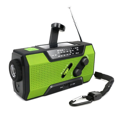 Emergency Radio Solar & Hand Crank Charging Weather Alerts