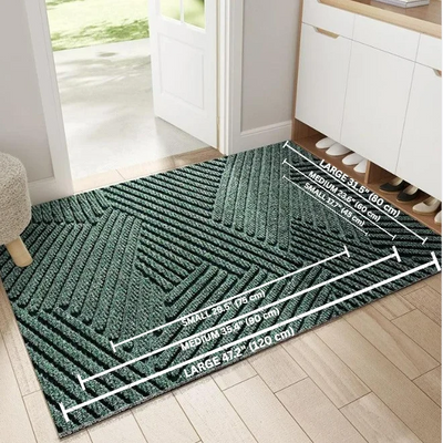 Entrance Doormat Dirt-Trapping & Moisture-Absorbent Non-Slip Backing